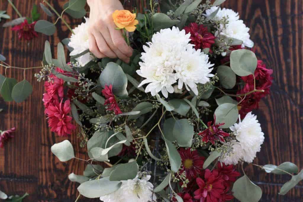 Learn how to make a beginner compote flower arrangement